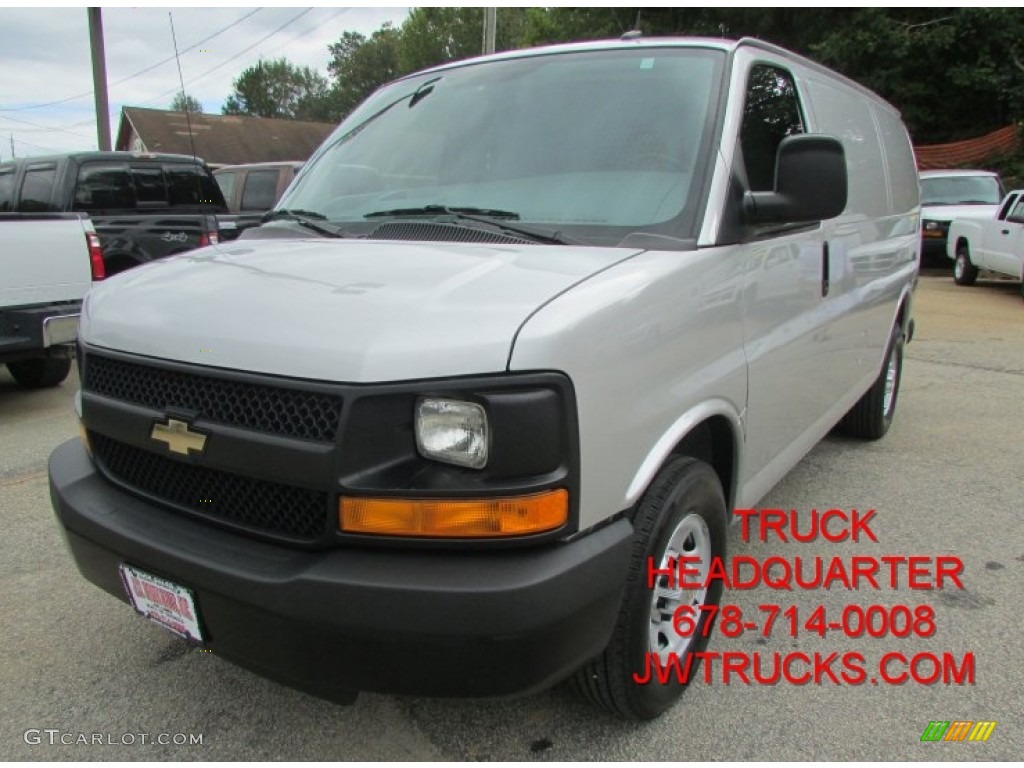 2012 Express 2500 Cargo Van - Sheer Silver Metallic / Neutral photo #1