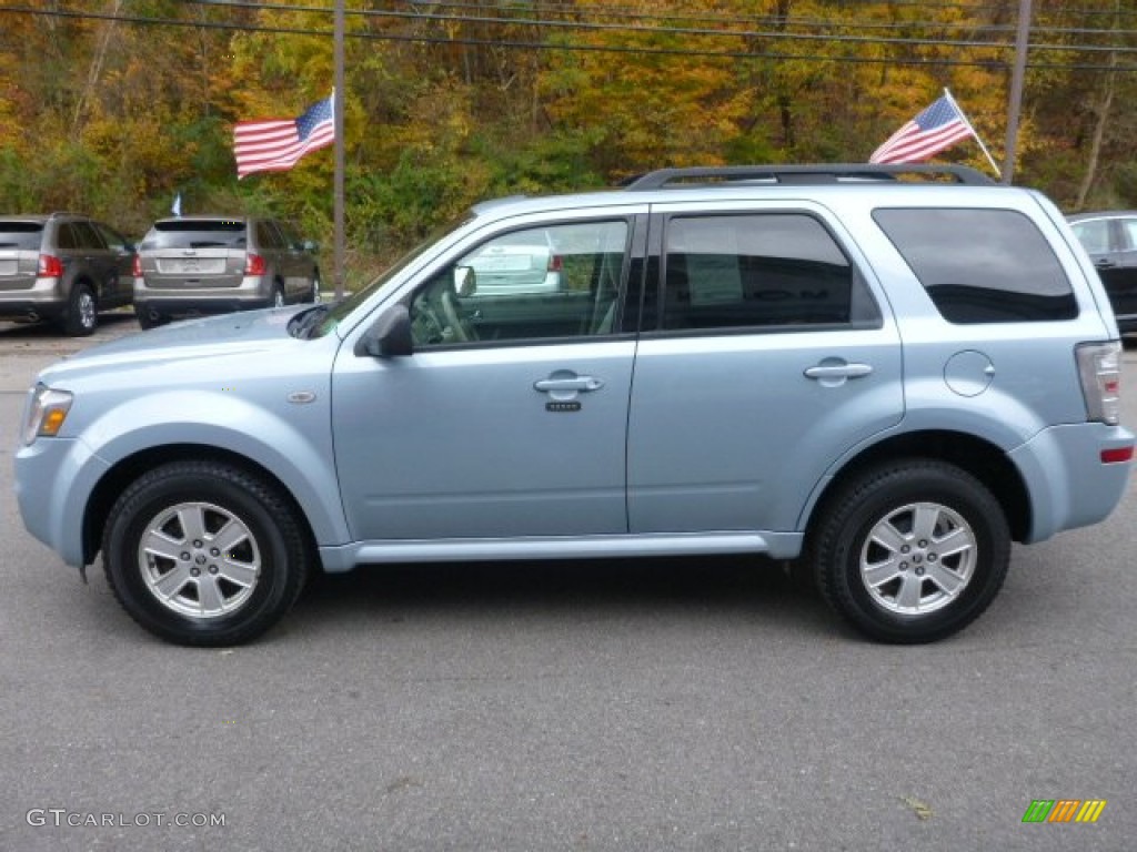 Light Ice Blue Metallic 2009 Mercury Mariner V6 4WD Exterior Photo #98323654
