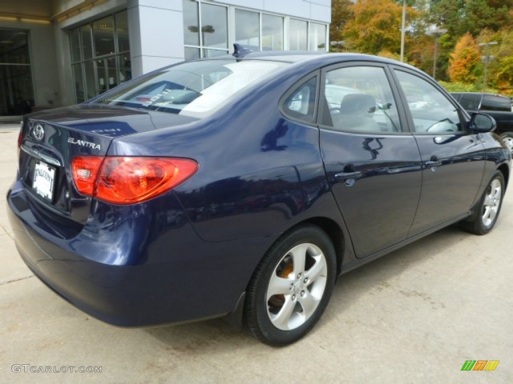2009 Elantra SE Sedan - Regatta Blue / Gray photo #6