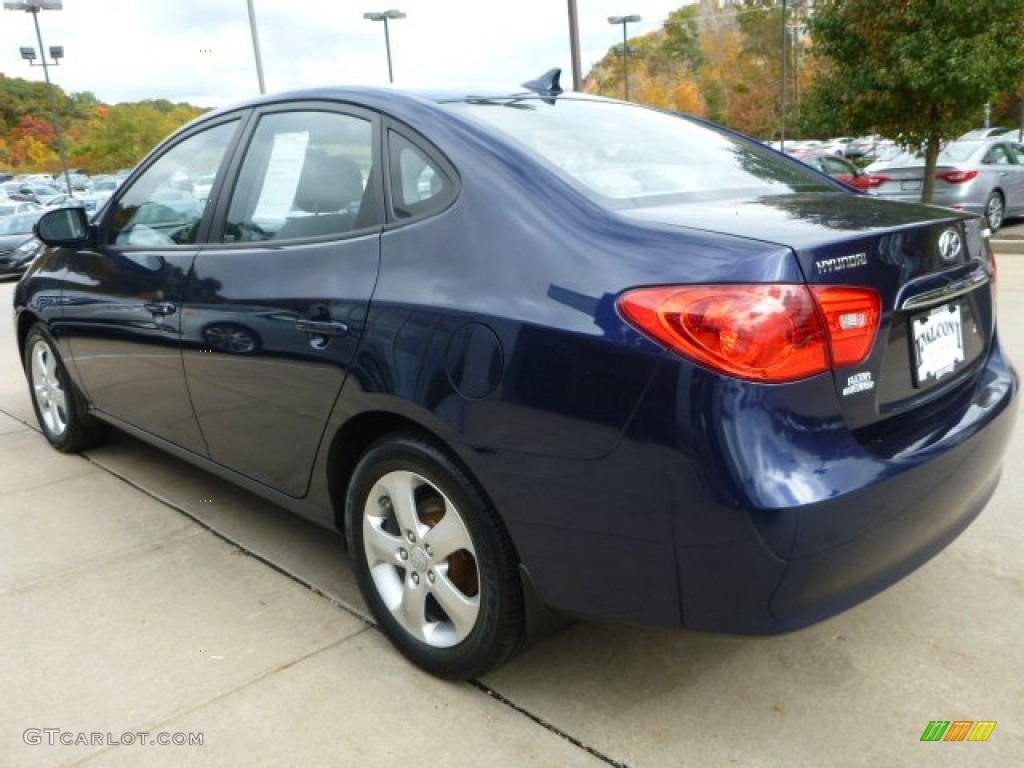 2009 Elantra SE Sedan - Regatta Blue / Gray photo #8