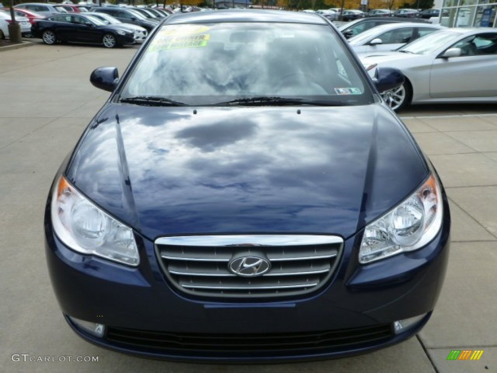 2009 Elantra SE Sedan - Regatta Blue / Gray photo #11