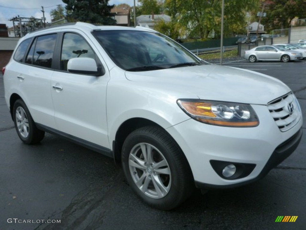 2011 Santa Fe Limited AWD - Frost White Pearl / Beige photo #3