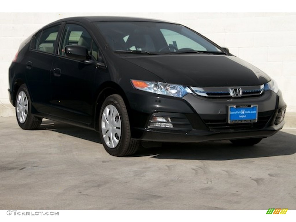 2014 Insight LX Hybrid - Crystal Black Pearl / Gray photo #1