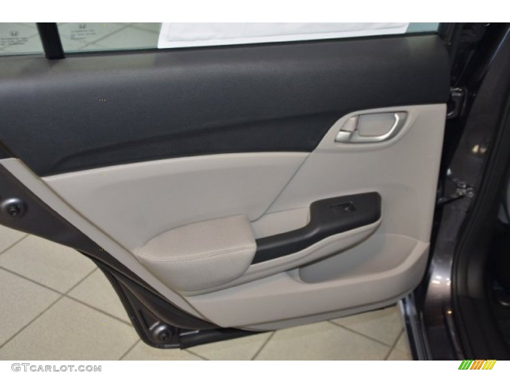 2015 Civic LX Sedan - Modern Steel Metallic / Gray photo #22