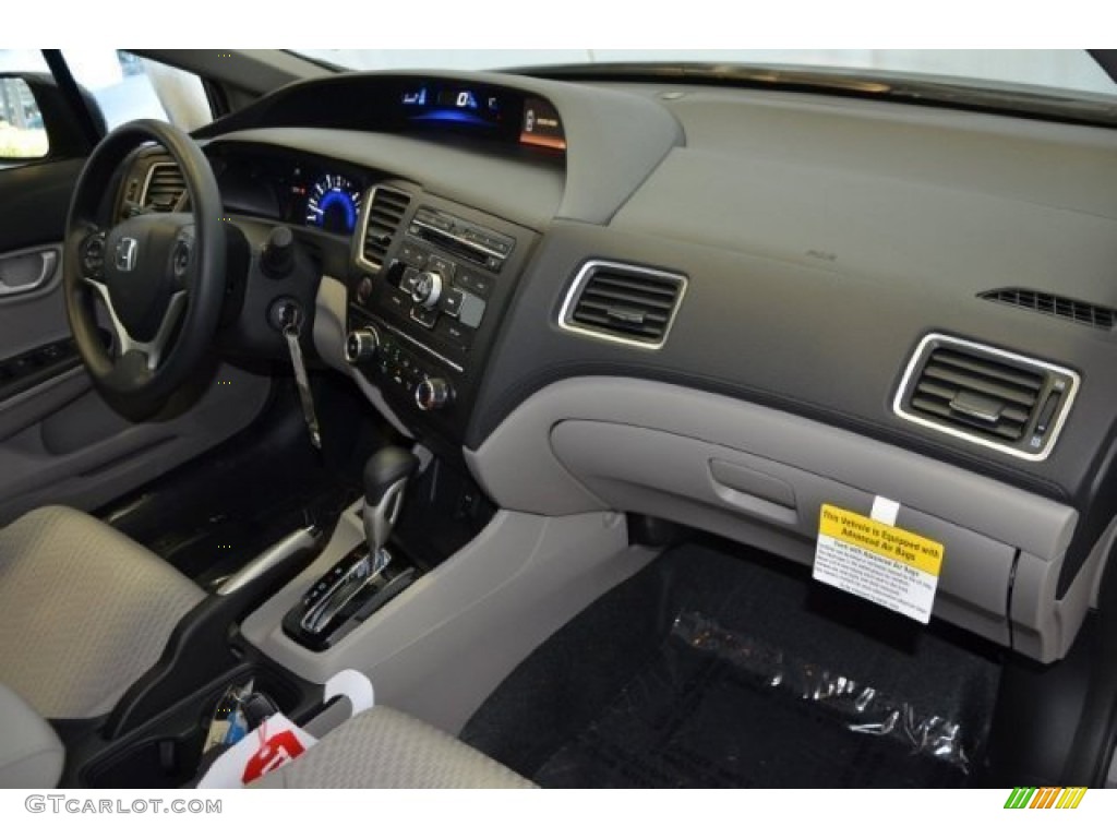 2015 Civic LX Sedan - Modern Steel Metallic / Gray photo #24