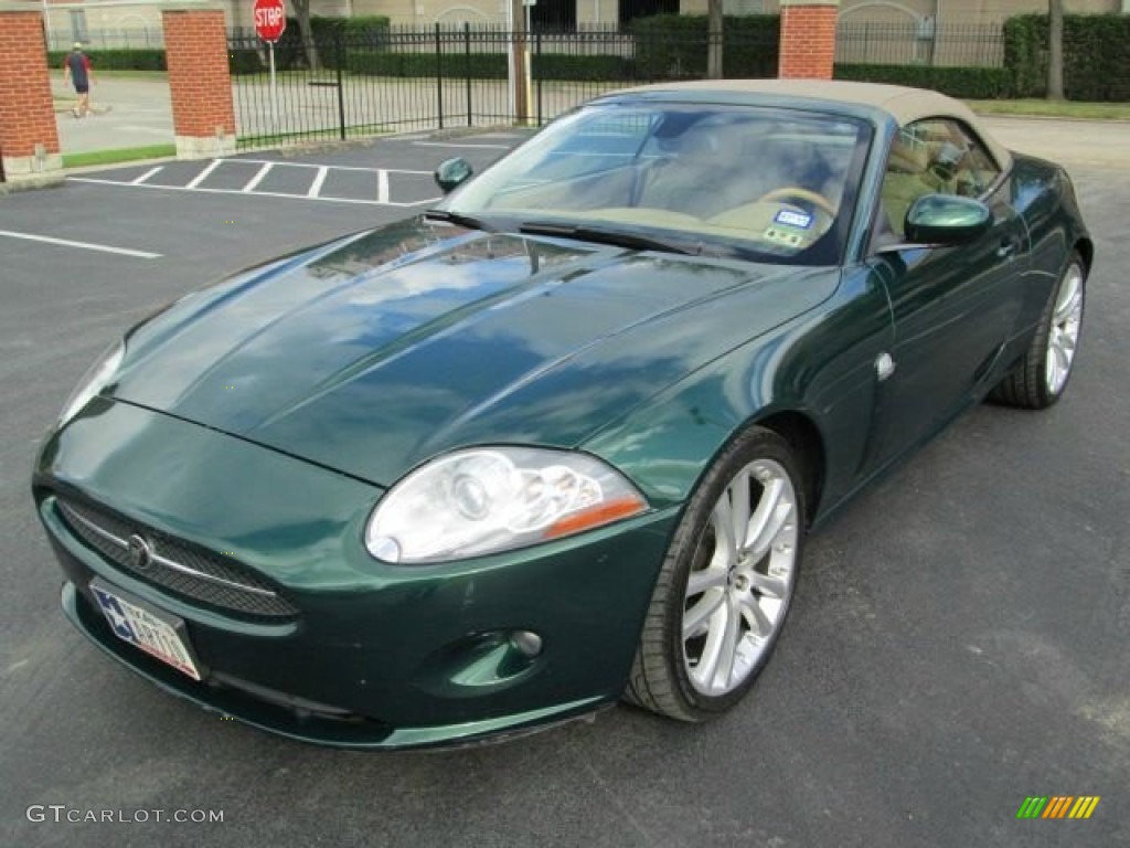 British Racing Green Jaguar XK