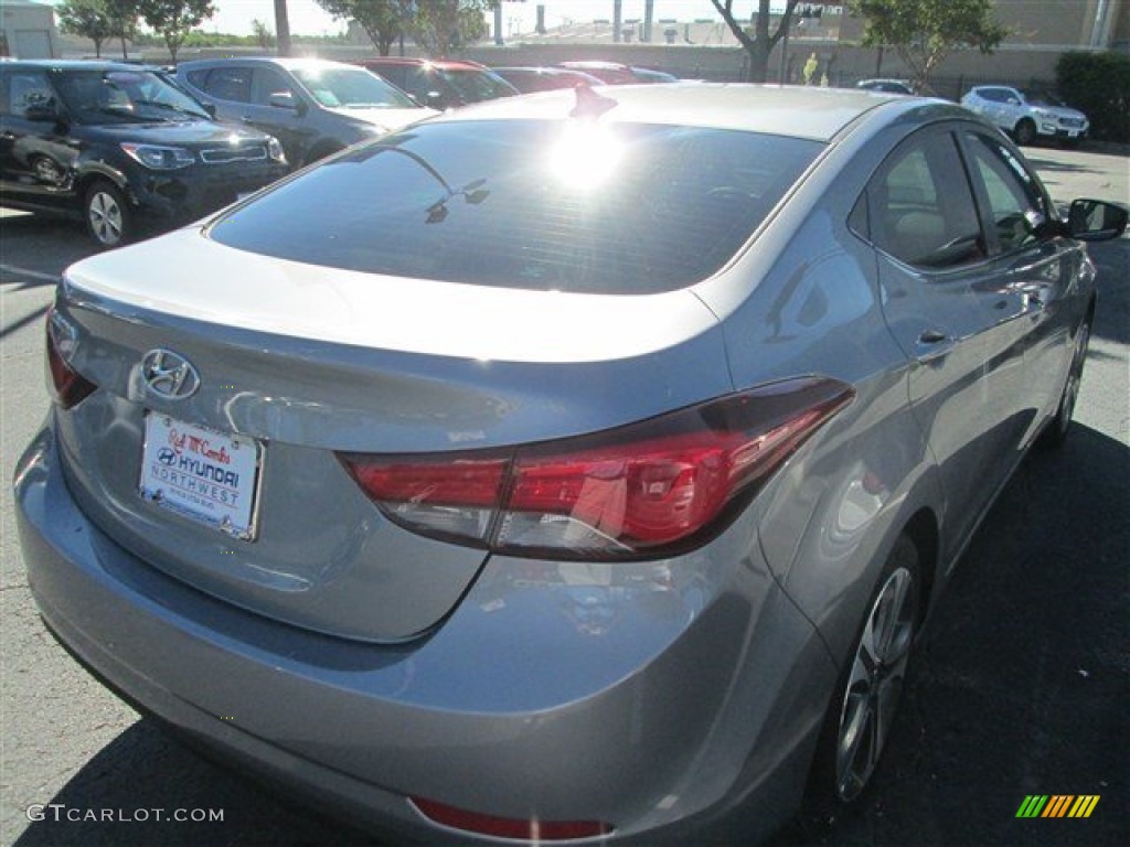 2015 Elantra Sport Sedan - Titanium Gray Metallic / Gray photo #7
