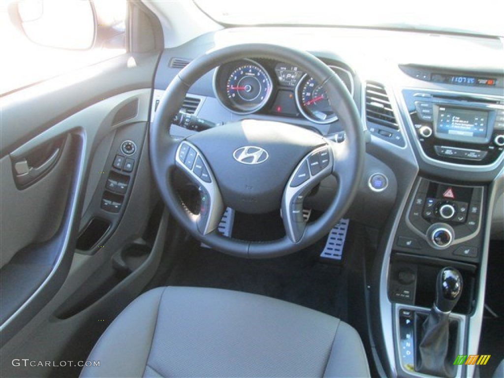 2015 Elantra Sport Sedan - Titanium Gray Metallic / Gray photo #10