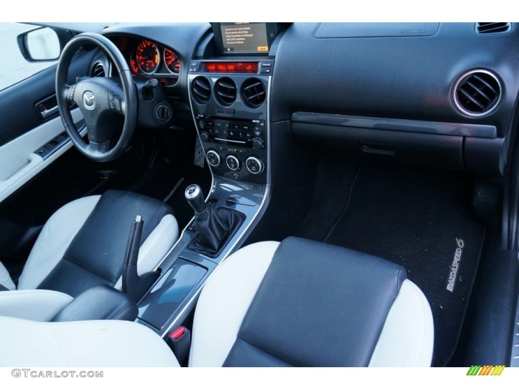 2006 Mazda MAZDA6 MAZDASPEED6 Grand Touring Black/White Dashboard Photo #98329380
