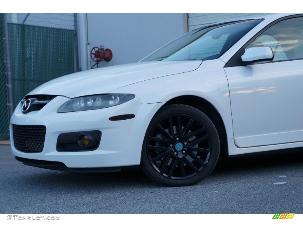 2006 MAZDA6 MAZDASPEED6 Grand Touring - Whitewater Pearl Mica / Black/White photo #22