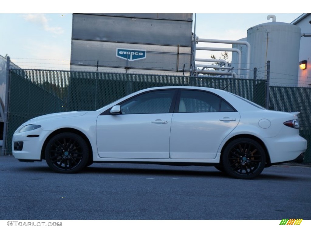 2006 MAZDA6 MAZDASPEED6 Grand Touring - Whitewater Pearl Mica / Black/White photo #23