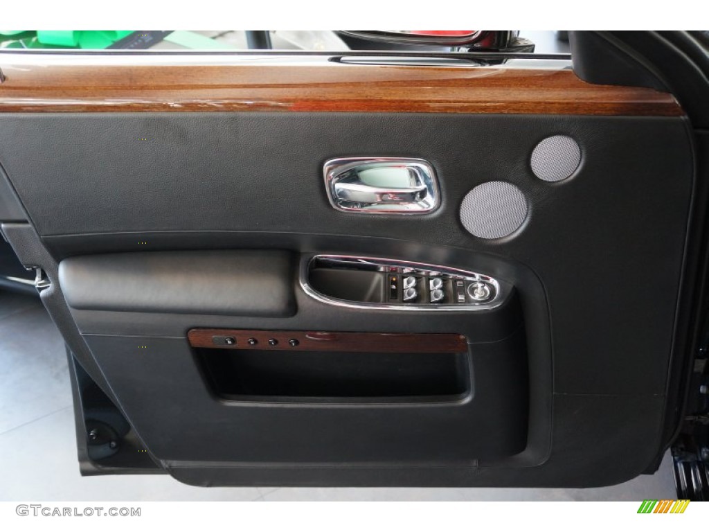 2011 Rolls-Royce Ghost Standard Ghost Model Black Door Panel Photo #98331594