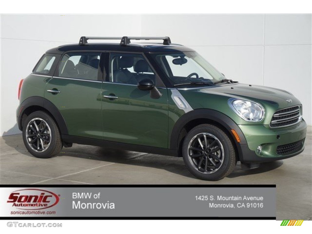 2015 Countryman Cooper - Jungle Green Metallic / Carbon Black photo #1