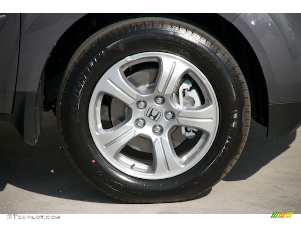 2015 Pilot EX 4WD - Modern Steel Metallic / Gray photo #6