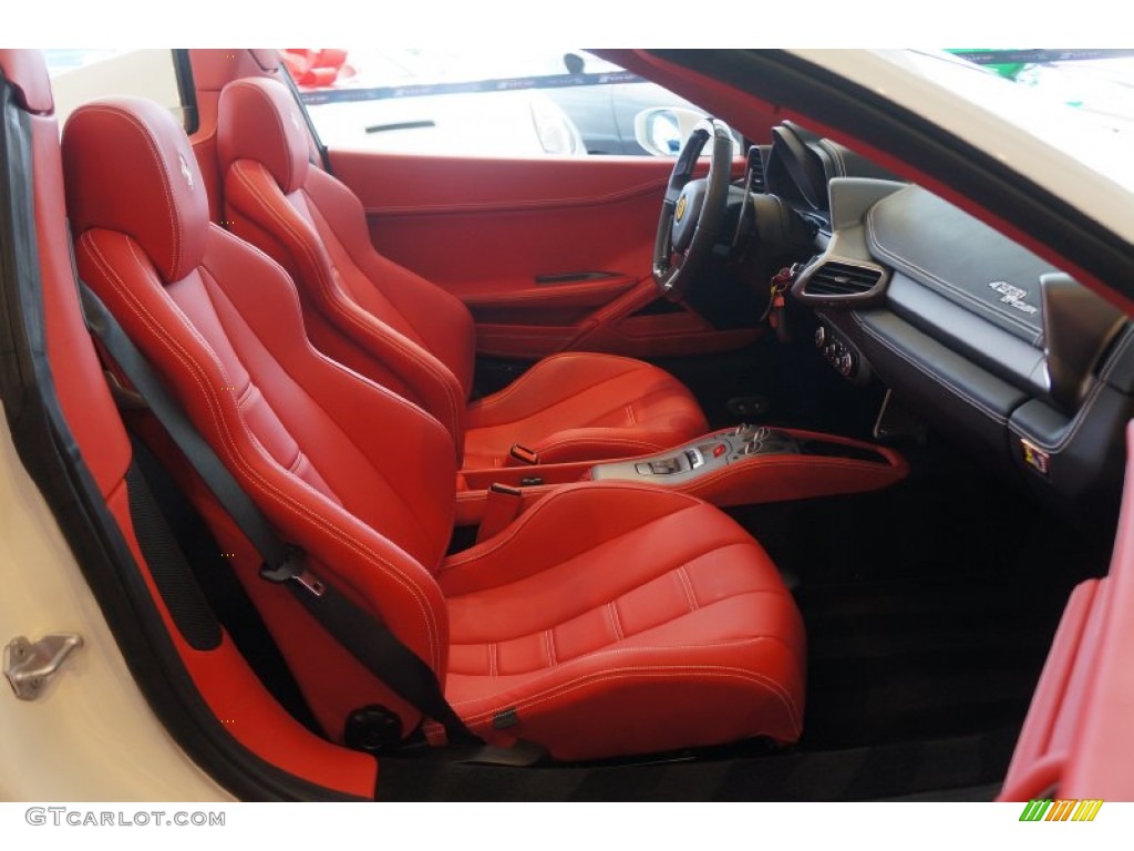 Rosso Interior 2014 Ferrari 458 Spider Photo #98334498