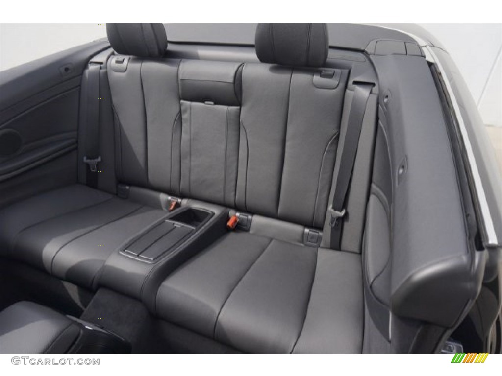 Black Interior 2015 BMW 4 Series 428i xDrive Convertible Photo #98335215