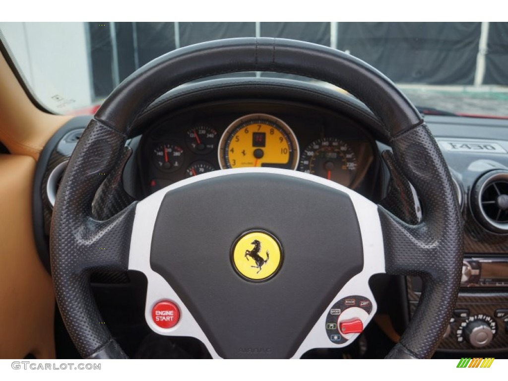 2007 Ferrari F430 Spider F1 Cuoio Steering Wheel Photo #98335938