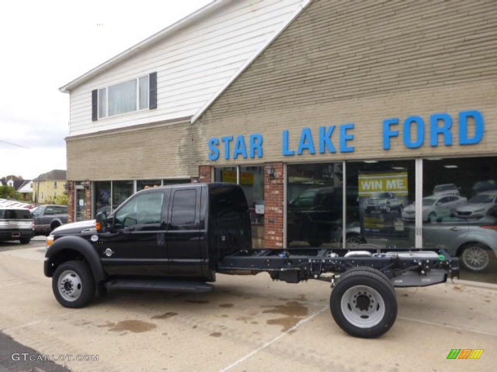 2015 F550 Super Duty XL Super Cab 4x4 Chassis - Black / Steel photo #7