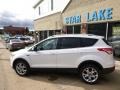 2015 White Platinum Metallic Tri-Coat Ford Escape Titanium 4WD  photo #7