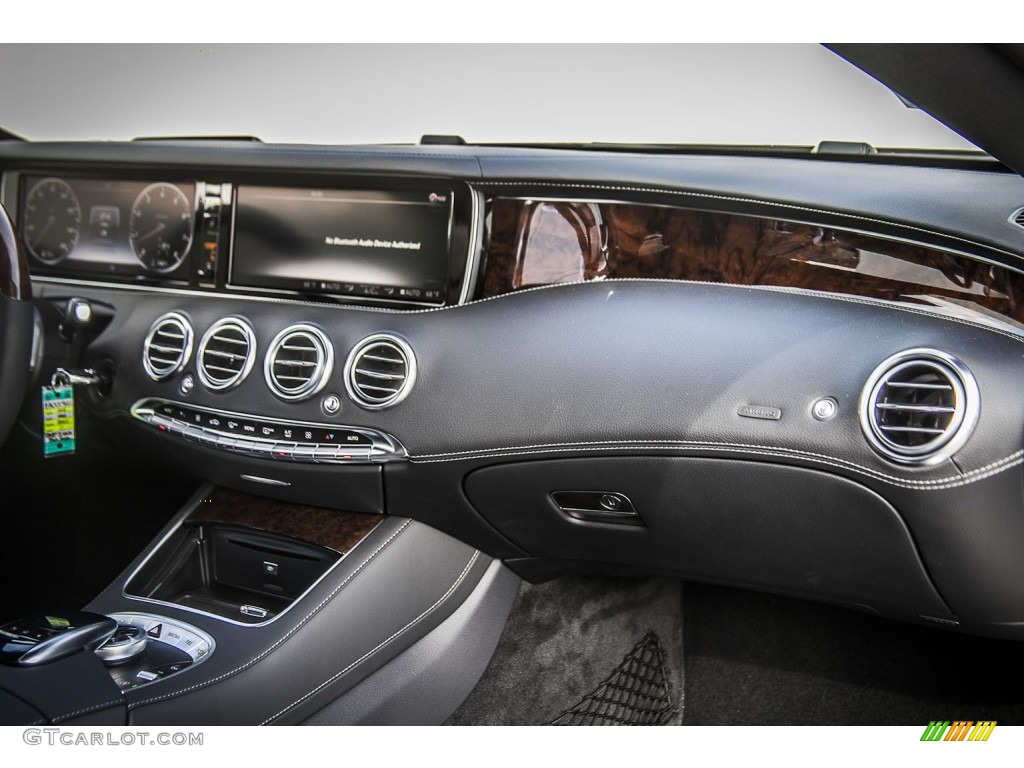 2015 Mercedes-Benz S 550 4Matic Coupe Black Dashboard Photo #98345826