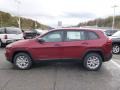 Deep Cherry Red Crystal Pearl 2015 Jeep Cherokee Sport 4x4 Exterior