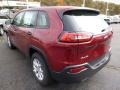 Deep Cherry Red Crystal Pearl 2015 Jeep Cherokee Sport 4x4 Exterior