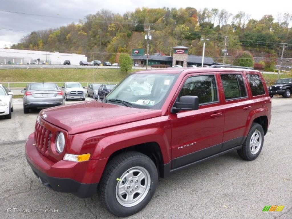 Deep Cherry Red Crystal Pearl 2015 Jeep Patriot Sport 4x4 Exterior Photo #98348565