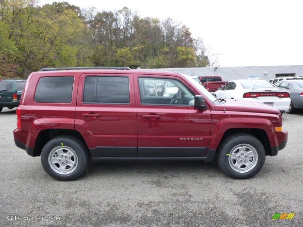 Deep Cherry Red Crystal Pearl 2015 Jeep Patriot Sport 4x4 Exterior Photo #98348676
