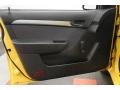 Charcoal 2010 Chevrolet Aveo LT Sedan Door Panel