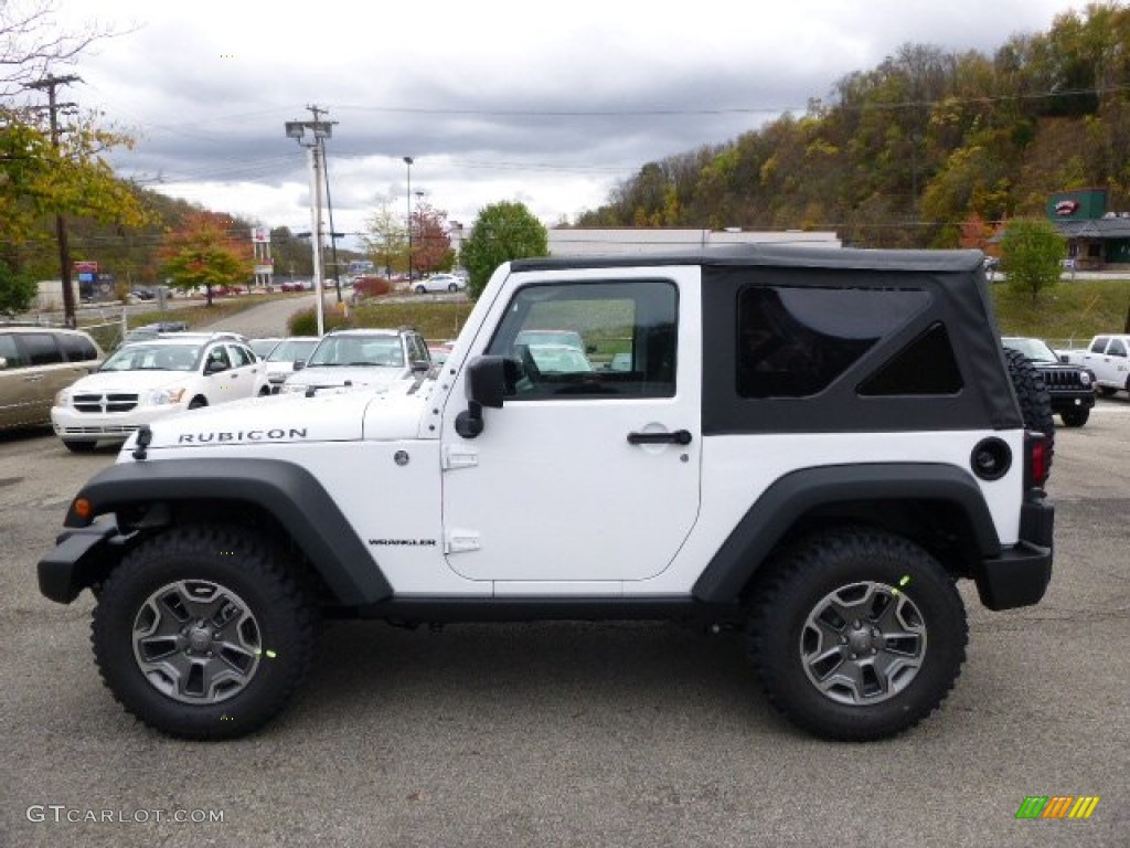 Bright White 2015 Jeep Wrangler Rubicon 4x4 Exterior Photo #98349534