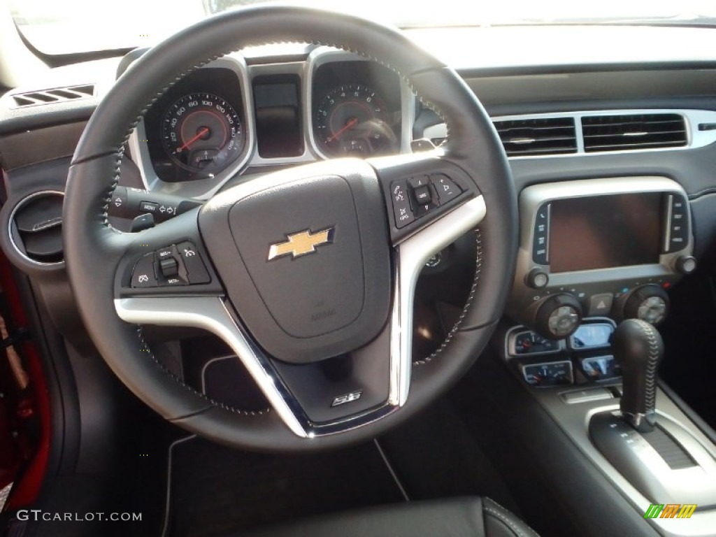 2015 Chevrolet Camaro SS/RS Convertible Black Steering Wheel Photo #98351016