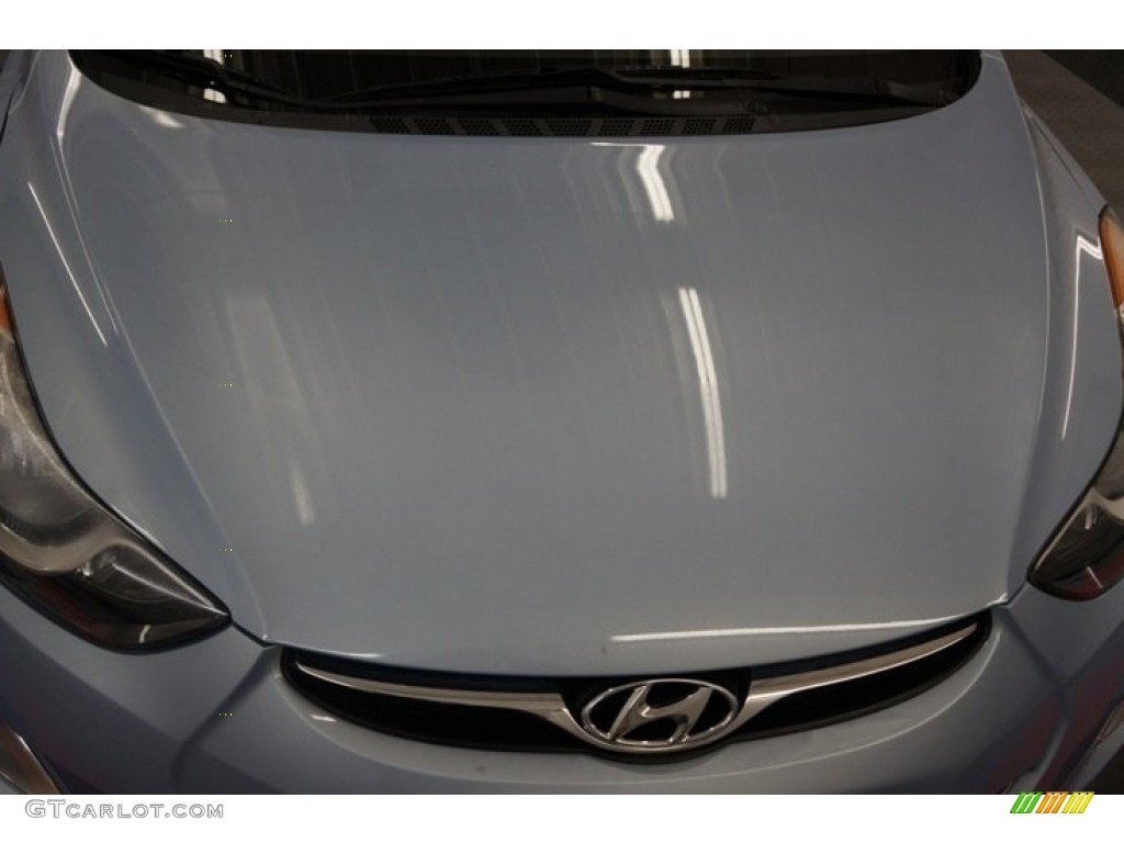 2012 Elantra GLS - Blue Sky Metallic / Beige photo #35