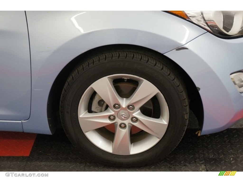 2012 Elantra GLS - Blue Sky Metallic / Beige photo #37