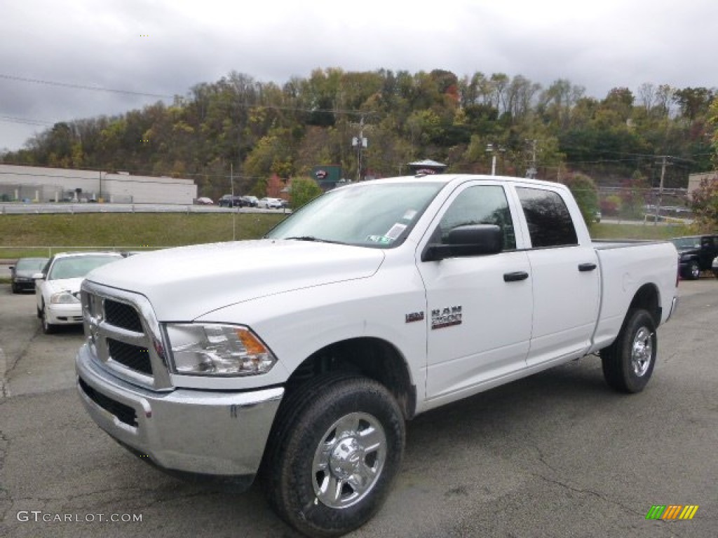 2015 2500 Tradesman Crew Cab 4x4 - Bright White / Black/Diesel Gray photo #1