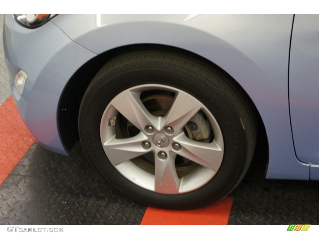 2012 Elantra GLS - Blue Sky Metallic / Beige photo #56