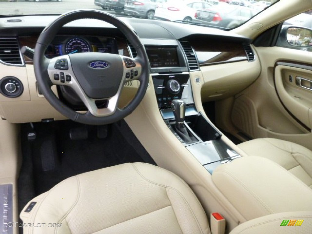 2014 Taurus Limited AWD - White Platinum / Dune photo #10