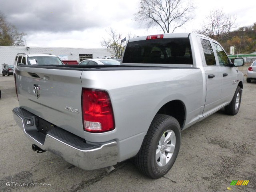 2014 1500 Tradesman Quad Cab 4x4 - Bright Silver Metallic / Black/Diesel Gray photo #5