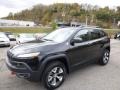 2015 Brilliant Black Crystal Pearl Jeep Cherokee Trailhawk 4x4  photo #1