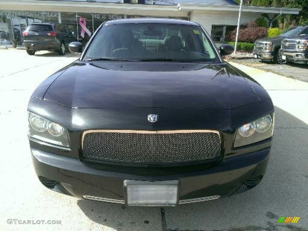 2006 Charger SXT - Brilliant Black Crystal Pearl / Dark Slate Gray/Light Graystone photo #2