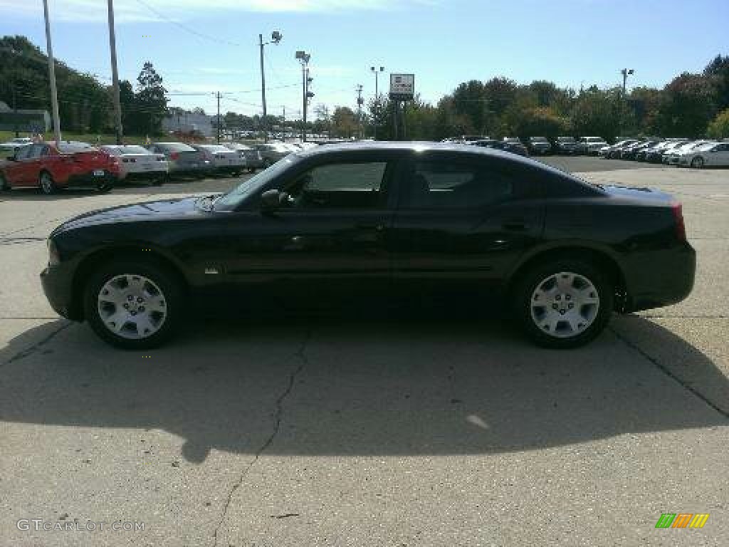 2006 Charger SXT - Brilliant Black Crystal Pearl / Dark Slate Gray/Light Graystone photo #8