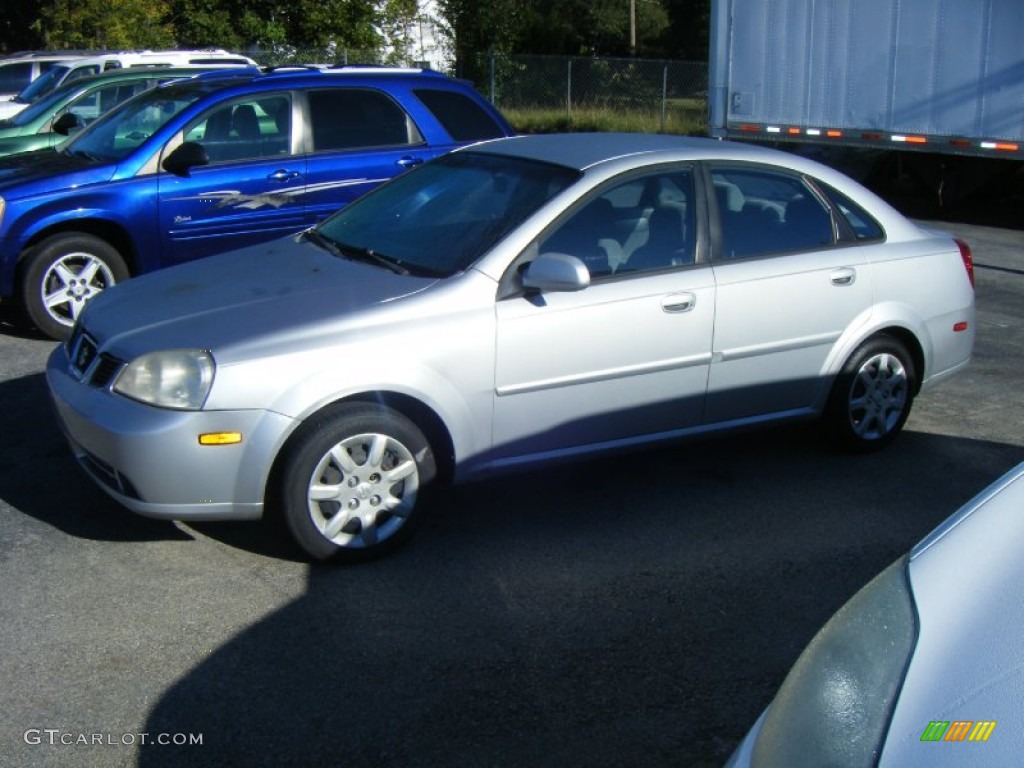 Titanium Silver Metallic 2005 Suzuki Forenza S Sedan Exterior Photo #98356677