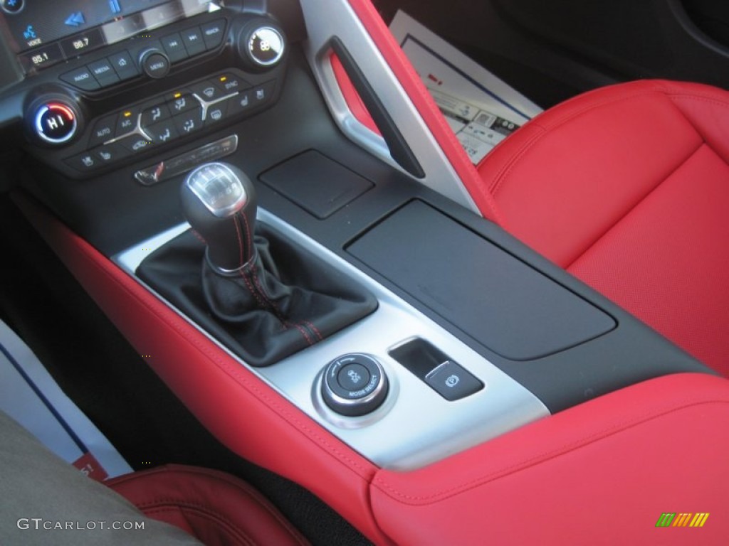 2015 Corvette Stingray Coupe Z51 - Blade Silver Metallic / Adrenaline Red photo #13