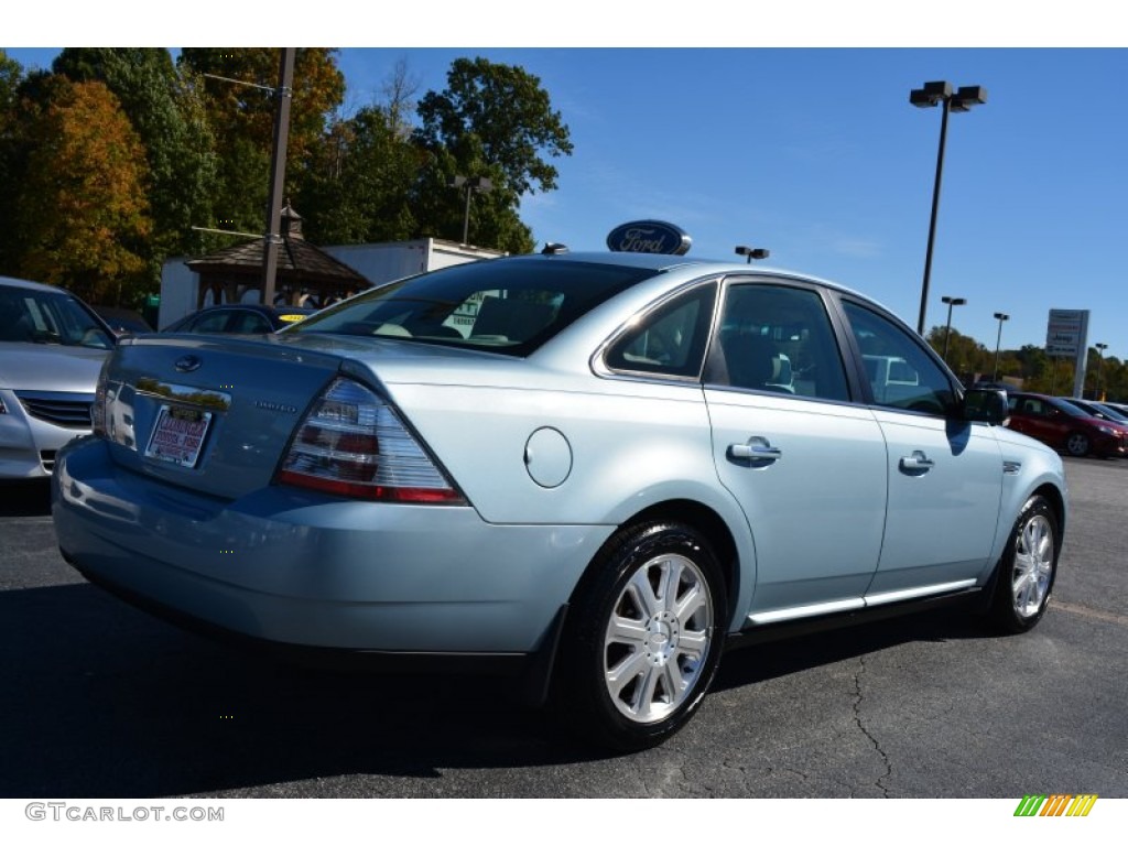 2008 Taurus Limited - Light Ice Blue Metallic / Medium Light Stone photo #3