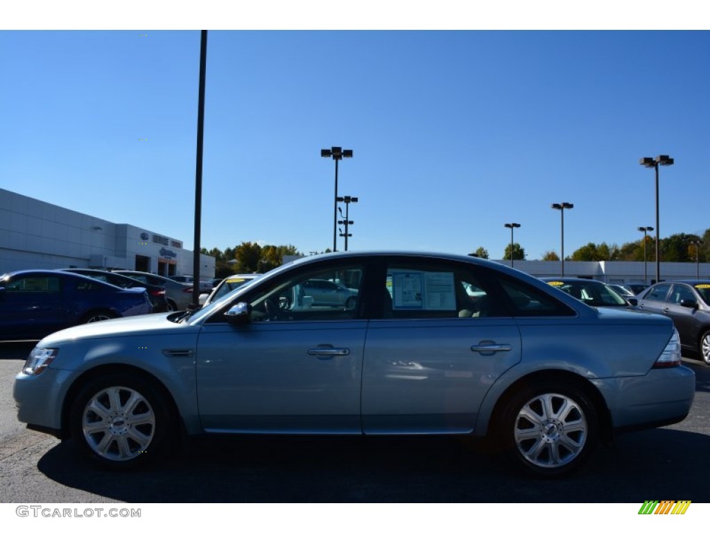 2008 Taurus Limited - Light Ice Blue Metallic / Medium Light Stone photo #6