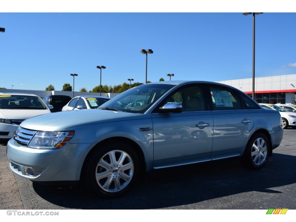 2008 Taurus Limited - Light Ice Blue Metallic / Medium Light Stone photo #7