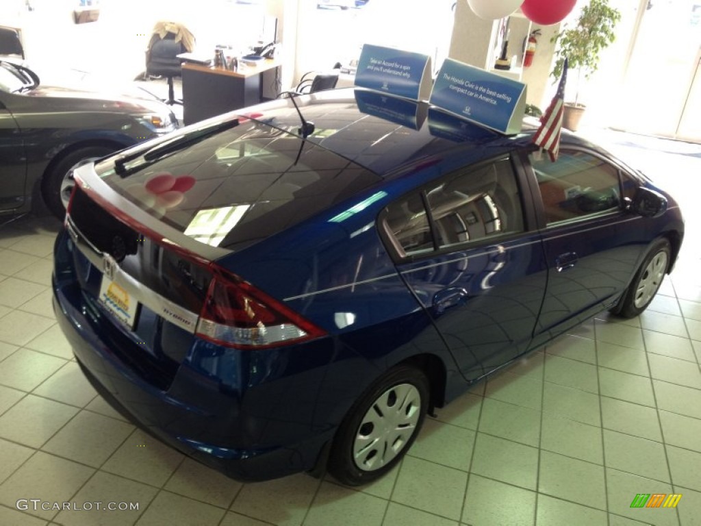 2014 Insight Hybrid - Mediterranean Blue Pearl / Gray photo #2
