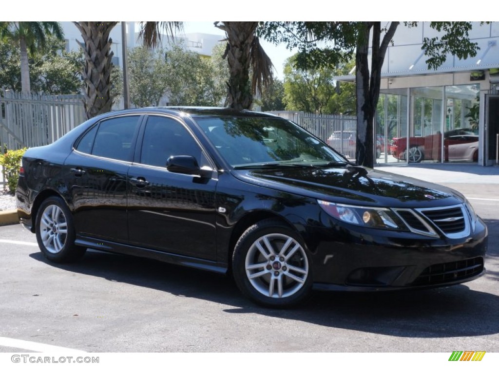2011 9-3 2.0T Sport Sedan - Black / Parchment photo #1