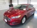 2015 Ruby Red Metallic Ford Fusion S  photo #3