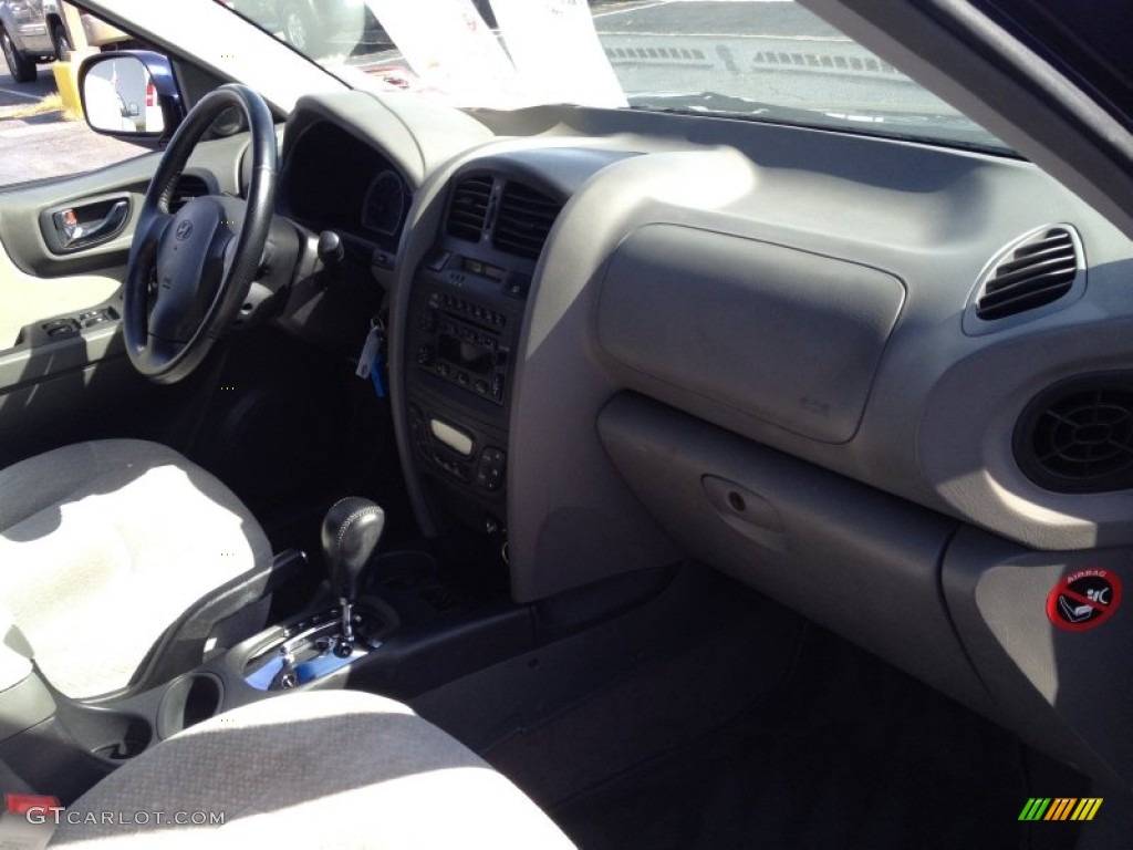 2005 Santa Fe GLS 4WD - Moonlit Blue / Gray photo #6