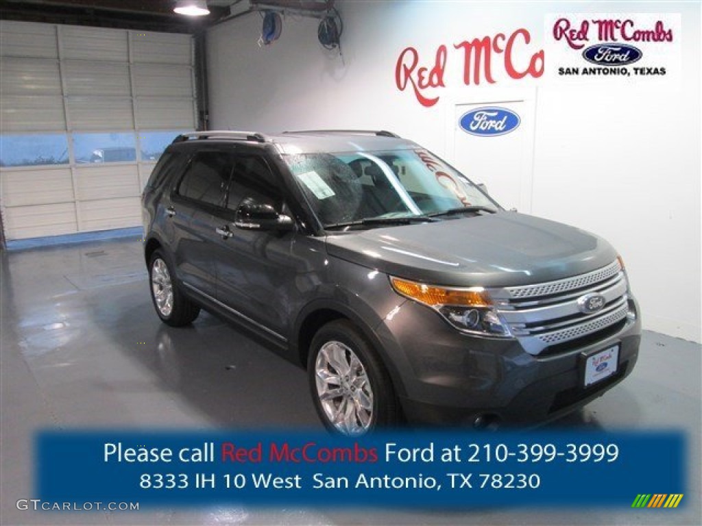 2015 Explorer XLT - Magnetic / Charcoal Black photo #1